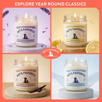Pet's Favorite Pet Odor Candle, Clean Burning, Long Lasting Apple Scented Candle with a Natural Fiber Wick and 70 Hour Burn Time, Crisp Apple - Pack of 1