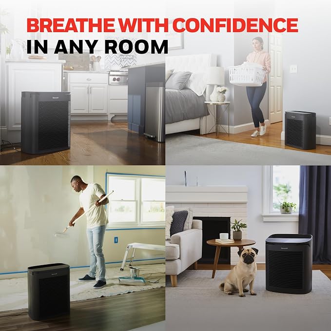 Honeywell PowerPlus HEPA Air Purifier for Home, 968 Ft² Rooms, HPA3100 | Reduces Allergens, Dust, Pollen, Smoke, Pet Dander, Odors