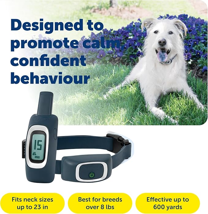 PetSafe 600 Yard Lite Remote Training Collar Smaller Version for Small or Medium Dogs Choose from Tone, Vibration, or 15 Levels of Static Stimulation Medium Range for Training Off Leash Dogs