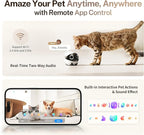 Enabot EBO ROLA Mini Pet Camera Robot: 2K FamilyBot Mobile Home Companion | Whole-Home Mobility, Two-Way Talk, Night Vision, Long Battery Life, Local Storage, Long Distance Gift