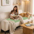 Smiry Couch Cover for Dogs, Non Slip Fuzzy Pet Sofa Covers Washable | Sofa Slipcovers for 3 Cushion Couch, Soft Thick Furniture Protector for Cats Dogs, Against Fur, Dirt, Scratch (35.4"x82.7")