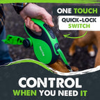 Mighty Paw 16' Retractable Dog Leash with Poop Bag Holder, Large Pets | Quick-Lock Brake, 360° Tangle-Free Swivel Clip, Reflective Nylon Tape, Stainless Steel Coil, U-Shaped Guide, Bulk Value
