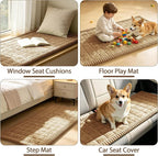 FUANGUI Waterproof Couch Cover Sofa Cover for Dogs and Pets Sofa Protector | Non-Slip Washable Fuzzy Soft Cat Bed Sofa Slipcover for 2-3 Cushion Couch Sofa Pet Friendly, Camel, 27.6" x 59.1", 1 pcs