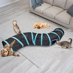 Bemodst Collapsible Cat Tunnels - 2/3/4/5 Way Interactive Maze for Kittens, Rabbits, Ferrets