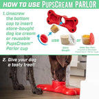 GoSports Pets PupsCream Parlor - Non-Slip Ice Cream & Frozen Dog Treat Holder