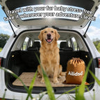 Dog Car Seat Cover, Pet Couch Covers for Car and Sofa,Non-Slip Backseat Pet Bed Mat, Machine Washable, Soft Plush Travel Seat Protector with Storage Bag (Brown,23.6''×70'')