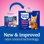 Fresh Step Advanced Clean Paws Multi Cat Clumping Litter with Febreze Freshness, Low Tracking, 18.5 lb. Box, Pack of 2 | Low Tracking Granules for Less Mess, Scented with Febreze Freshness, Low Dust, Compatible with Most Auto Litter Boxes