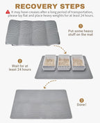 Fostanfly Cat Litter Mat, Machine Washable, Extra Large XL 45"x27", Gray | Cat Litter Trapping Mat, Urine & Waterproof, Double Layer Design, Honeycomb Scatter Control- Easy Clean for Floor