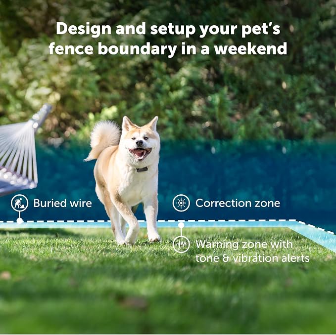 PetSafe Stubborn Dog In-Ground Fence, Up to 1/3 Acre | Includes 500 Ft Wire for 1/3 Acre, Expandable to 25 Acres, Tone, Vibration, & Static, DIY Install, Dogs 8 lb+, Neck 6-28 in