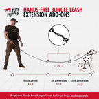 Add-On Accessory Bungee Leash | Add One Large Dog Up to 125 lbs | Requires Purchase of Two Large Dog Hands Free Bungee Leashes Sold Separately | Buy One for Three Dogs | Buy Two for Four Dogs