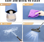 HCY&WLD Cat Litter Mat, Double Layer Cat Litter Box Mat (24x18 Inch, Blue) | Waterproof Urine-Proof Non-Slip Litter Trapping Mat, Soft on Kitty Paws, Scratch-Resistant, Scatter Control, Easy to Clean
