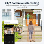 Girafit 3MP 2K Window Camera,2.4GHz & 5GHz WiFi Indoor Cameras for Home Security with ChroMax Al Color Night Vision,Person & Motion Detection,24/7 Recording,Easy & Quick Install