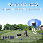 Plkm Dog Wireless Fence Pet Electric Container System | No Randomly Correction Safe Harmless Dog Fence, Adjustable Control Range, Waterproof Rechargeable Dog Fence Collar Receiver