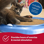 Coastal Pet Turbo Scratcher Cat Toy - Cardboard Cat Scratcher Pad with Cat Toy Ball Track and Catnip (1 Pack)