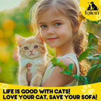 Loiion Cat Scratch Proof Furniture Protector Waterproof Sofa Cover 150"x91" | Pet-Friendly Couch Protector, Anti-Scratch & Anti-Slip Sofa Cover For Cats Dogs Kids, Machine Washable