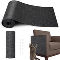 Cat Scratch Furniture Protector, 78.7"x15.8" Cat Scratch Pad for Couch | Trimmable Self-Adhesive DIY Sofa Wall Cats Tower Mat, Replacement Pads from Pet Claws, Dark Gray