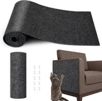 Cat Scratch Furniture Protector, 78.7"x15.8" Cat Scratch Pad for Couch | Trimmable Self-Adhesive DIY Sofa Wall Cats Tower Mat, Replacement Pads from Pet Claws, Dark Gray