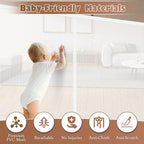 160" Retractable Baby Gate Extra Wide, 41" Tall Retractable Dog Gate for Stairs, Doorways, Decks, Mesh Gate Long Child Gate Pet Gate for Indoor, Outdoor, with Reinforced Mesh Rods, Dual Locks