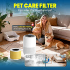 Core Mini Filter Replacement for LEVOIT Core mini-P Air Purifier，Yellow | 4 filter & 10 fragrance Sponge，3-in-1 filtration, great high-efficiency materials with activated carbon，by Improvedhand