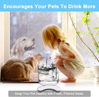 Cat Water Fountain Filter Replacement 6pcs Cat Fountain Filter Arc-shaped Washable Pet Fountain Filters with Triple Filtration System Activated Carbon for 1.8L HAPUP Dog Water Fountain