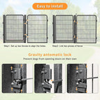 Low Threshold Dog Playpens Fence Indoor, 40 inch 42 Panels Heavy Duty Metal Outdoor Pet Playpen for Large/Medium/Small Dogs, Tall Dog Play Exercise Pens Outside