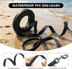 Wolfone Waterproof Dog Leash 10FT Long Line Training Leash for Dogs | Long Line Dog Leash Durable PVC coated leash with waterproof surface easy clean design for recall and outdoor walks