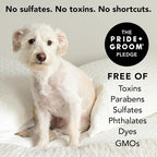 Pride and Groom The Non Shedder | Dog Grooming Shampoo For Doodles and Dogs that Do Not Shed | Tearless All Natural Body Wash with Essential Oils & Coat-Specific Ingredients that Enhance Shine – 128oz