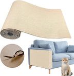 Cat Scratching Climbing Carpet Mat, Self-Adhesive Couch Furniture Protector | 39.3x15.8In Thickened, Cat Scratch Post/Tree Covered Pad Replacement, Shield for DIY Shelf Steps Couch Corner Wall, Khaki