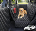 URPOWER Dog Car Seat Cover for Back Seat, Waterproof Hammock for Model Y | Easy Pet Access, Waterproof, Scratch Resistant, Mesh Window, Non-Slip, ISOFIX Anchors, Easy Care, Dog Seat Belt Included