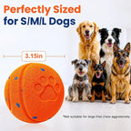 Smart Interactive Dog Toy to Keep Them Busy, Automatic Moving, E-TPU Material, 3 Interactive Modes, IPX7 Waterproof, USB Rechargeable, Active Rolling Ball for Puppy, Medium and Large Dogs