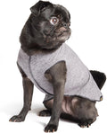 Gold Paw Sun Shield Dog Tee – T-Shirt for Canines – UV Protection, Pet Anxiety Relief, Wound Care – Protects Against Foxtails, Aids Alopecia - Machine Washable, All Season – Size 2 – Grey