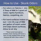 R86 Pet Odor Eliminator, Removes Odor from Litter Boxes, Carpet, and Hard Surfaces, Even Removes Skunk Smell from Cats & Dogs, Plant Based Formula, Use Wet or Dry, Hypoallergenic & Biodegradable
