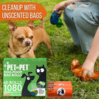 Pet N Pet Poop Bags for Dogs, 1080 Count, Plant Based, Unscented, Orange