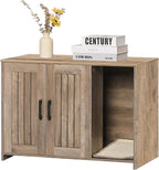 Dwanton Litter Box Enclosure, Wooden Cat Washroom Indoor, 27.6", 107GG