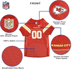 Pets First NFL Dog Jersey, Kansas City Chiefs, Size 3XL. Officially Licensed, Comfortable Mesh Jersey for Dogs