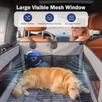 MIXJOY Dog Car Seat for Large Medium Dogs - with Dog Bed Inside, Back Seat Extender for Pets, Waterproof Pet Carseat for Medium Sized Pet, Hammock for Pet, with Storage Pocket