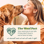 WOOF Starter Pack - Interactive Dog Ball Toy for Boredom - Dog Treat Molds Silicone - Chicken-Flavored Healthy Treats for Dogs - Pupsicle Doggy Enrichment Toy - for XL Pups - 75+ lbs
