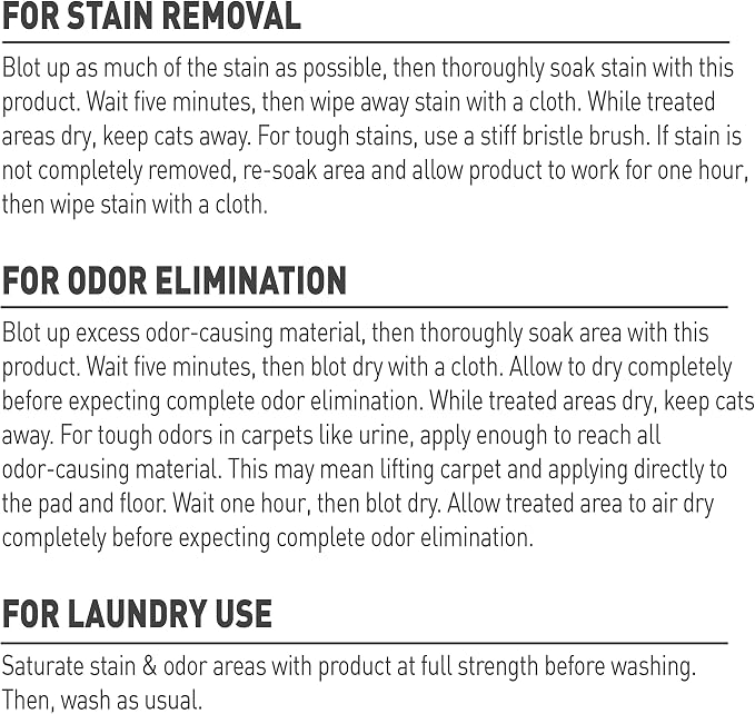 Nature's Miracle Oxy Set-In Stain Destroyer, Dog Odor Control, 32 oz