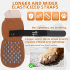 KOOLTAIL Non Slip Dog Socks Shoes to Prevent Licking Paws and Scratching, Winter Pet Booties for Cold Pavement & Hardwood Floors, Dog Grip Booties for Small Medium Large Senior Dogs