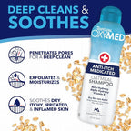 TropiClean OxyMed Medicated Dog Shampoo, Soothing Oatmeal Formula, 20oz | For Allergies & Itching | Dry Itchy Skin, Seborrhea & Hot Spots | Medicated Oatmeal | Cat Safe