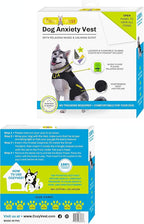 CozyVest® Dog Anxiety Vest 3-in-1 Music & Aromatherapy Shirt, Relaxing Sound & Essential Oils Jacket, Fireworks Thunder Separation & Thunderstorm Canine Stress Relief Coat (XX-Large, Gray)