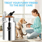 25Lbs Metal Dog Food Storage Container, Dog Food Storage Tank, Multifunctional Storage Bin with Sealed Lid and Spoon, Pet Food Storage Container for Dogs and Cats, Keeping Fresh and Easy to Clean