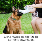 Scrubby Pet No Rinse Wipes | Rinse Free Shampoo Mittens | Dogs & Cats | Bath Wipes | Bathing & Washing Pets, Hypoallergenic | No Rinse Wash Mitt | Grooming, Lather Wipe Dry - Pack of 20