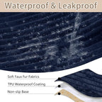 100% Waterproof Couch Covers for Dogs, 35"×70.9" Washable Couch Cover, Non Slip Sectional Couch Covers for 3 Cushion Sofa Cover Pet Friendly, Cat and Dog Couch Bed Cover-Navy Blue