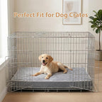 WNPETHOME Orthopedic XXL Dog Beds Large Sized Senior Dog Bed for Comfy Sleeping, Waterproof Extra Large Dogs Bed with Removable Washable Cover, Multi-Needle Quilting Dogs Crate Bed for Relax