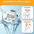 Size 5/8 Detachable Pet Grooming Clipper Blade with Steel Cutter, 1/32 Inch 0.8mm Cut Length, Silver, Compatible with Andis, Oster A5, Wahl KM10, 1 Pack