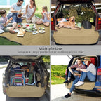 F-color SUV Cargo Liner for Dogs - Heavy Duty Cargo Cover for Mid-Size SUVs | Water Resistant, Bumper Flap, Non-Slip Mat, Car Trunk Dog Car Seat Cover Prevents Scratches Pet Hair Mud Dirt for Sedans Vans