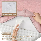 EHEYCIGA Orthopedic Dog Bed Medium with Removable Washable Cover,Pink,30x20 | Egg Crate Foam Support,Durable Oxford fabric,Non-Slip Bottom,Machine Washable,Soft Waterproof Plush Pet Bed Mat For Crate