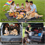 SUV Cargo Liner for Dogs,Waterproof Dog Trunk Cover with Side Flaps | Material: Waterproof PU Leather | Protection: 12.60" Side Flaps & 17.72" Bumper Flap | Fit: Most SUVs | Non-Slip Design