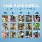 Voyager Step-in Flex Adjustable Dog Harness - Orange, X-Small | 13 - 16" in Chest, Fully Adjustable, Reflective Bands, All Weather Breathable Air Mesh, Lightweight, Fast Drying